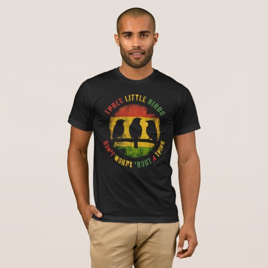 Three Little Birds - Reggae T-shirt (Voorkant volledig)