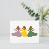 Three Little Girls postcard Briefkaart (Staand voorkant)