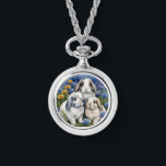 Three Little Lop Bunny Rabbits Ketting<br><div class="desc">Creëer door een konijnenmoeder en geïnspireerd door onze liefde voor konijnen.</div>