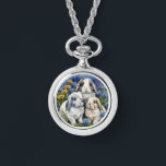 Three Little Lop Bunny Rabbits Ketting<br><div class="desc">Creëer door een konijnenmoeder en geïnspireerd door onze liefde voor konijnen.</div>