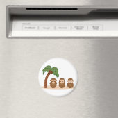 Three little monkeys - três macaquinhos magneet (Insitu (Vaatwasser))