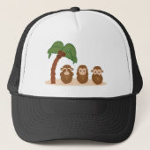 Three little monkeys - três macaquinhos trucker pet (Voorkant)