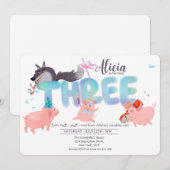 Three Little Pigs | Big Bad Wolf Storybook Kaart (Voorkant / Achterkant)