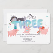 Three Little Pigs | Big Bad Wolf Storybook Kaart (Voorkant)