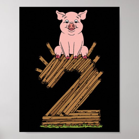 Three Little Pigs Pig 2 Easy Costume Kinder Mannen Poster (Voorkant)