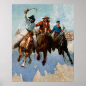 "Three Montana Cowboys" door W Herbert Dunton Poster (Voorkant)