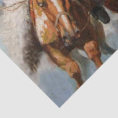 "Three Montana Cowboys" door W Herbert Dunton Tissuepapier (Detail)