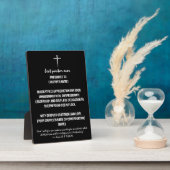 Three Nails Beste Pastor ooit Christelijk Award Fotoplaat (Zijkant)