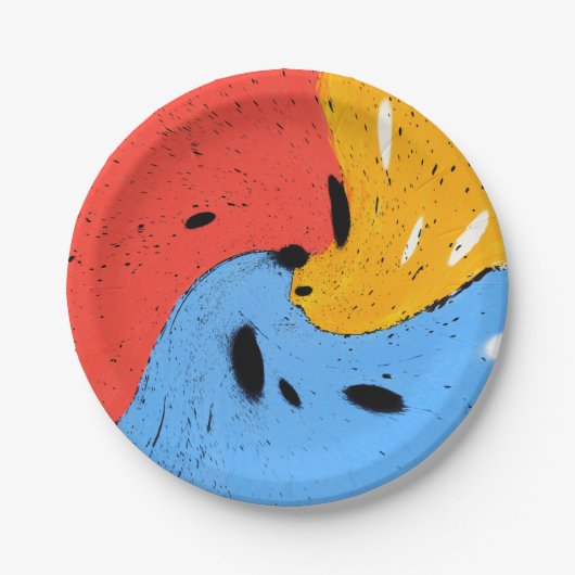 three of a kind papieren bordje (Voorkant)