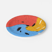 three of a kind papieren bordje (Gekanteld)