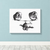 Three Owls - Freedom and Fun Canvas Afdruk (Insitu (Houten vloer))