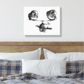 Three Owls - Freedom and Fun Canvas Afdruk (Insitu (Slaapkamer))