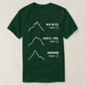 Three Peaks Challenge TickOff T-shirt (Design voorkant)