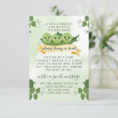 Three Peas Pod-boeken voor baby-verzoekkaart invoe Kaart (Staand voorkant)