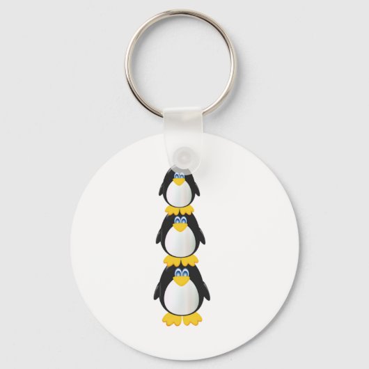Three Penguins Sleutelhanger (Voorkant)