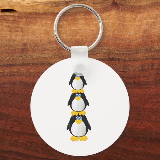 Three Penguins Sleutelhanger (Voorkant)
