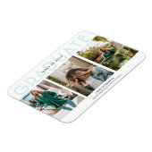 Three Photo Collage Announcement Magneet (Linkerzijde)