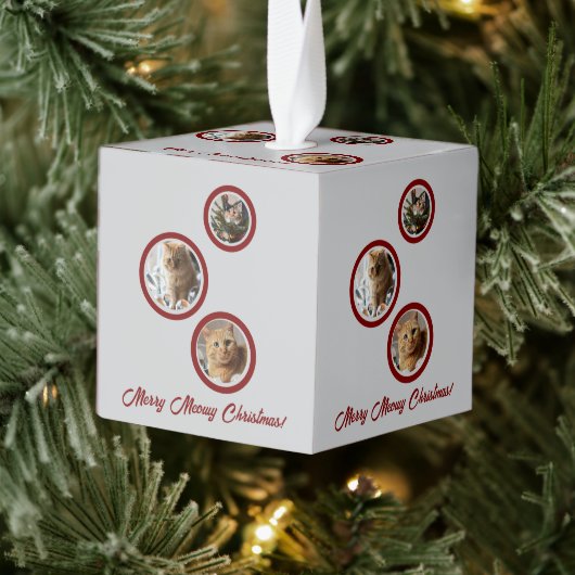 Three Photos Cats Customize  Decoratie (Boom)