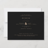 Three Photos Collage Minimalist Modern Wedding  (Achterkant)