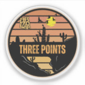 Three Points, Arizona Sticker (Voorkant)