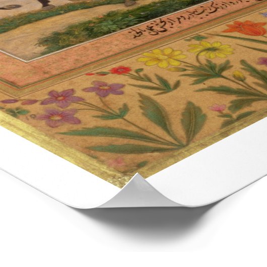 Three Princes Going Hunting, c.1635 (gouache on pa Poster (Hoek)