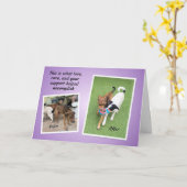 Three Pups TCHS Thank You Kaart (Gele Bloem)