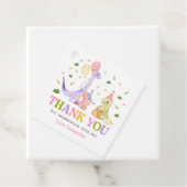 Three Rex Dinosaur Birthday Bedankjes Labels (In situ)