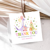 Three Rex Dinosaur Birthday Bedankjes Labels