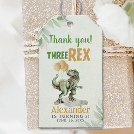 Three Rex - Funny Birthday 3rd Boy Dinosaur Cadeaulabel