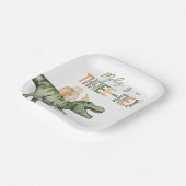 Three-Rex Party Papieren Borden Papieren Bordje (Gebogen)