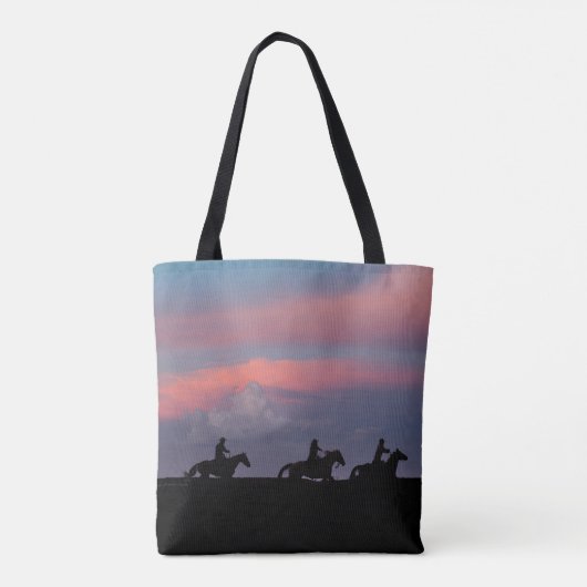 Three Riders, One Horizon Tote Bag (Achterkant)