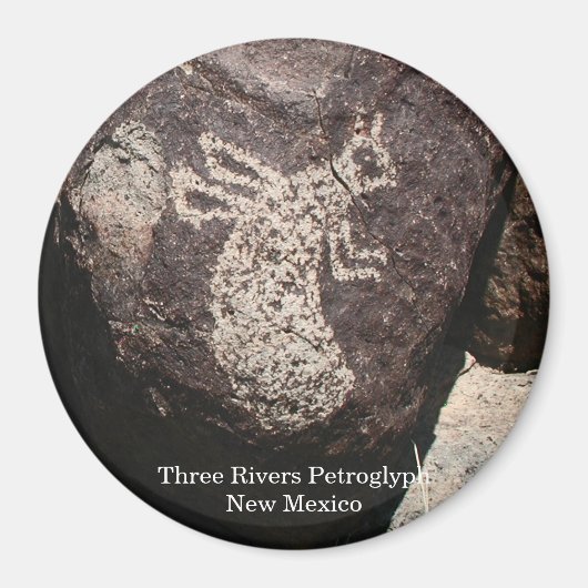 Three Rivers Petroglyf Magneet (Voorkant)