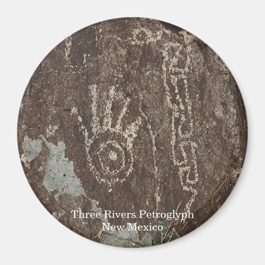 Three Rivers Petroglyf Magneet (Voorkant)