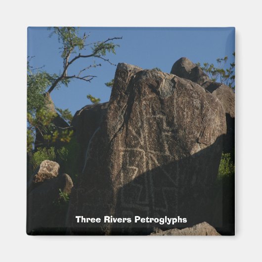 Three Rivers Petroglyfen Magneet (Voorkant)