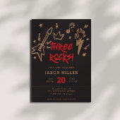 Three Rocks Kinderen Metal Rock N Roll 3e verjaard Kaart
