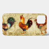Three Roosters Case-Mate iPhone Case (Achterkant (horizontaal))