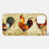 Three Roosters Case-Mate iPhone Case (Achterkant (horizontaal))