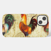 Three Roosters iPhone Hoesje (Achterkant horizontaal)