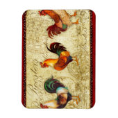 Three Roosters Magneet (Verticaal)