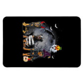 Three Rottweilers Satan Witch Mummy Halloween Cost Magneet (Horizontaal)