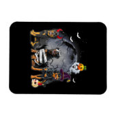Three Rottweilers Satan Witch Mummy Halloween Cost Magneet (Horizontaal)