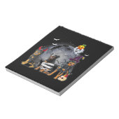 Three Rottweilers Satan Witch Mummy Halloween Cost Notitieblok (Linkerzijde)