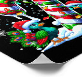 Three Santa Peas On Candy Cane Christmas Kids Todd Poster (Hoek)