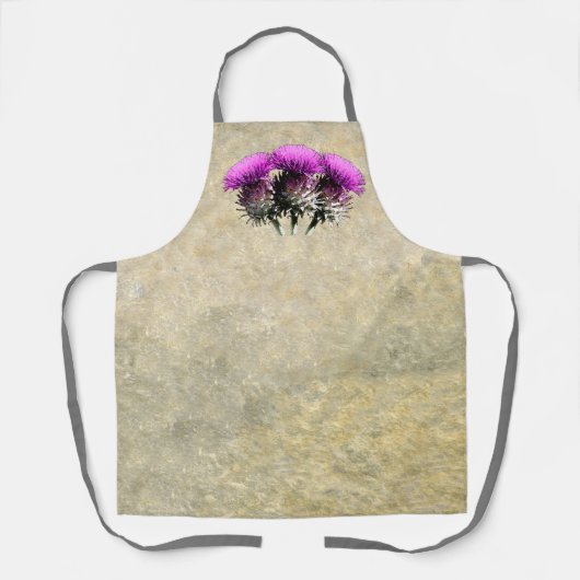 Three Scottish Thistles Schort (Voorkant)