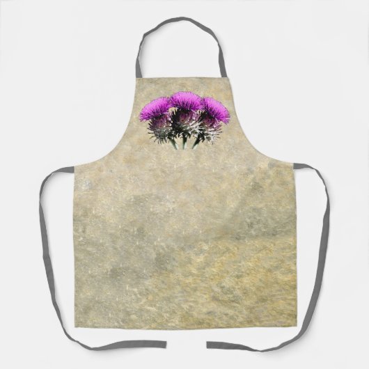 Three Scottish Thistles Schort (Voorkant)