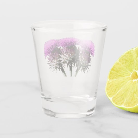 Three Scottish Thistles Shot Glas (Achterkant)