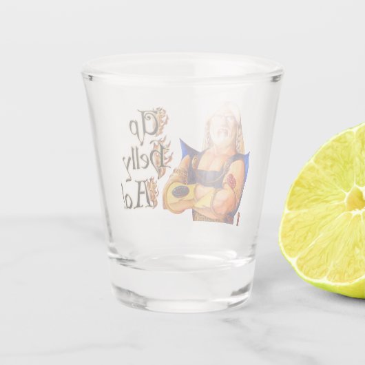 Three Scottish Thistles Shot Glas (Achterkant)