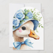 Three Silly Goose Boy 3rd Birthday Invitation Kaart (Achterkant)