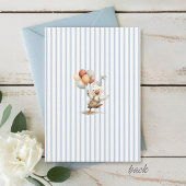 THREE Silly Goose Cute Pinstripe Boy 3rd Birthday Kaart