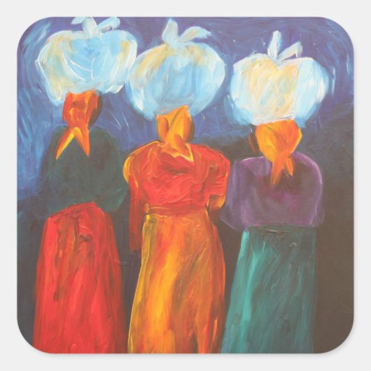 Three Sisters 2007 Vierkante Sticker (Voorkant)